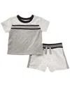 Splendid 2pc Stone Stripe Set In Gray