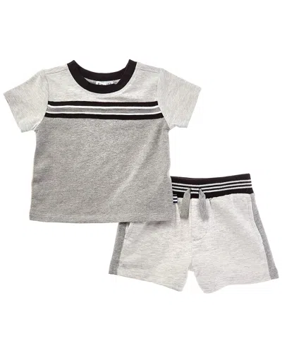 Splendid 2pc Stone Stripe Set In Gray