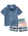 Splendid 2pc Sunray Short Set In Blue