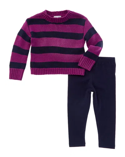Splendid 2pc Sweater & Legging Set In Purple