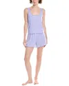 Splendid 2pc Tank & Boxer Set In Purple