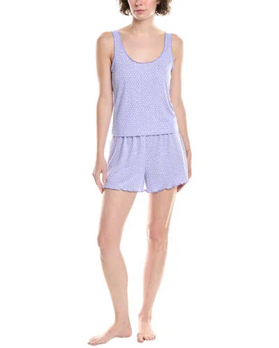 Splendid 2pc Tank & Boxer Set In Purple