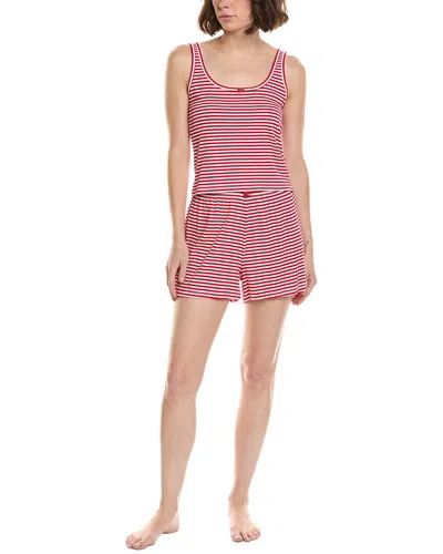 Splendid 2pc Tank & Boxer Set In Red