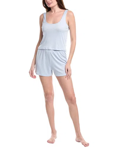 Splendid 2pc Tank & High-waist Boxer Set In Blue