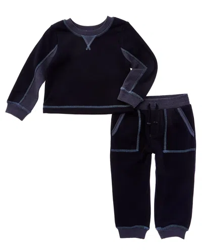 Splendid Kids' 2pc Too Cool Sweatshirt & Pant Set In Black