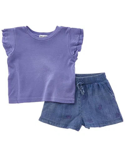 Splendid Kids' 2pc Tossed Flower Top & Short Set In Multi