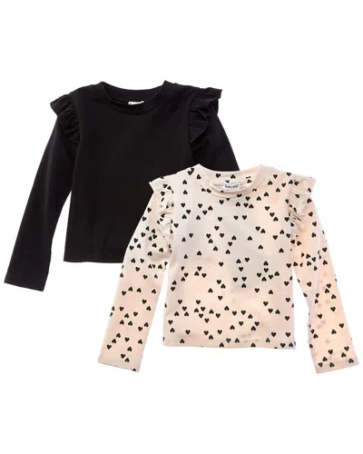 Splendid Kids' 2pk Ruffle Shirt In Brown