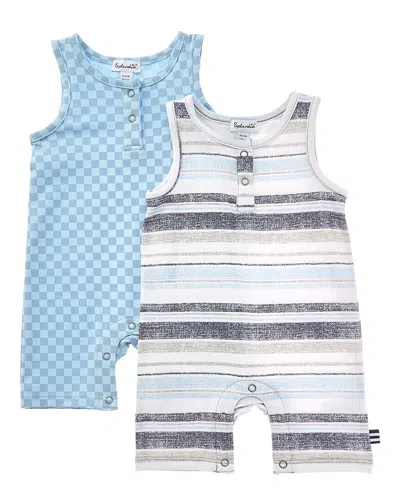Splendid Kids' 2pk Tank Romper In Blue