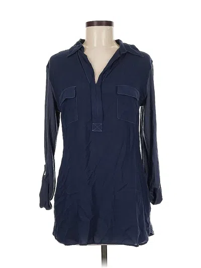 Pre-owned Splendid 3/4 Sleeve Blouse In Blue