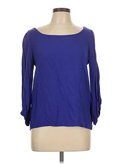 Pre-owned Splendid 3/4 Sleeve Blouse In Blue