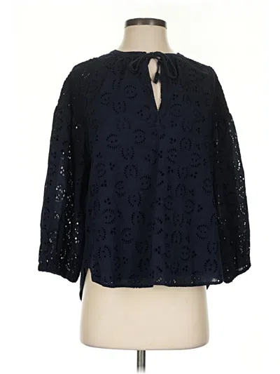 Pre-owned Splendid 3/4 Sleeve Blouse In Blue