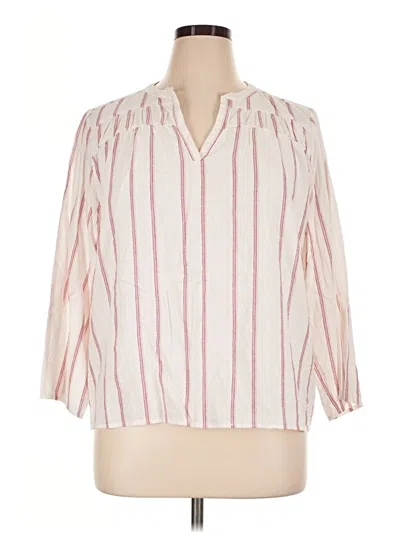 Pre-owned Splendid 3/4 Sleeve Blouse In Pink