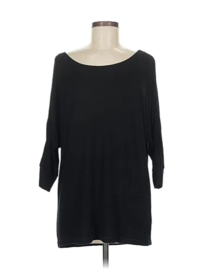 Pre-owned Splendid 3/4 Sleeve T-shirt In Black