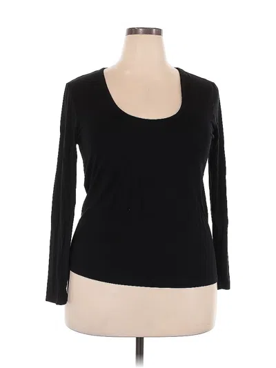 Pre-owned Splendid 3/4 Sleeve T-shirt In Black