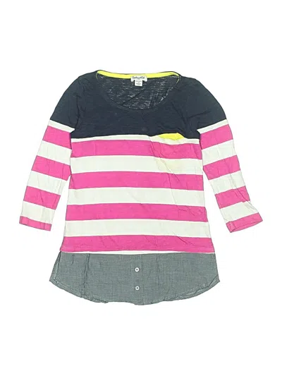 Pre-owned Splendid Kids' 3/4 Sleeve T-shirt In Pink
