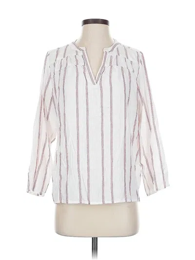 Pre-owned Splendid 3/4 Sleeve T-shirt In White