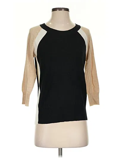Pre-owned Splendid 3/4 Sleeve Top Black Boatneck Tops