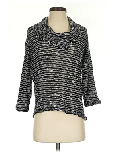 Pre-owned Splendid 3/4 Sleeve Top Gray Cowl Neck Tops