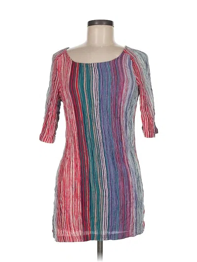 Pre-owned Splendid 3/4 Sleeve Top Red Square Neckline Tops