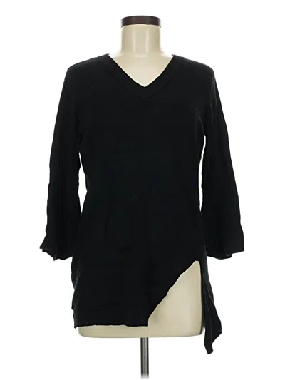 Pre-owned Splendid 3/4 Sleeve T-shirt In Black