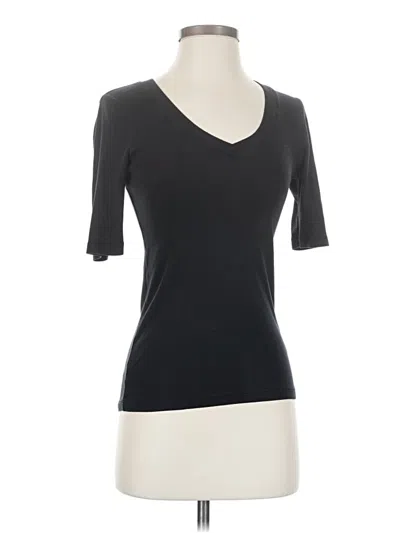 Pre-owned Splendid 3/4 Sleeve T-shirt In Black