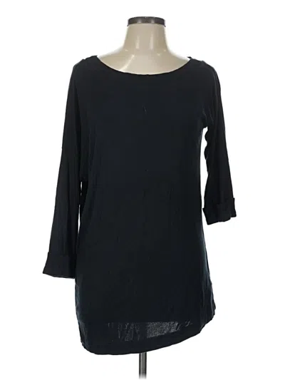 Pre-owned Splendid 3/4 Sleeve T-shirt In Black