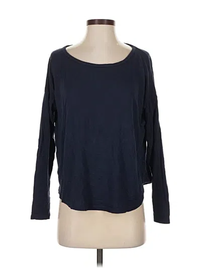 Pre-owned Splendid 3/4 Sleeve T-shirt In Blue