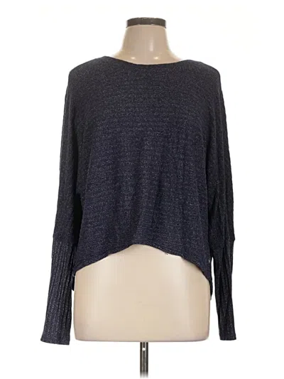 Pre-owned Splendid 3/4 Sleeve T-shirt In Gray