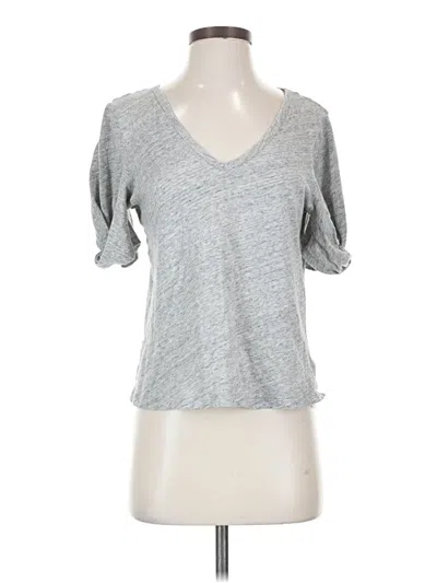 Pre-owned Splendid 3/4 Sleeve T-shirt In Gray