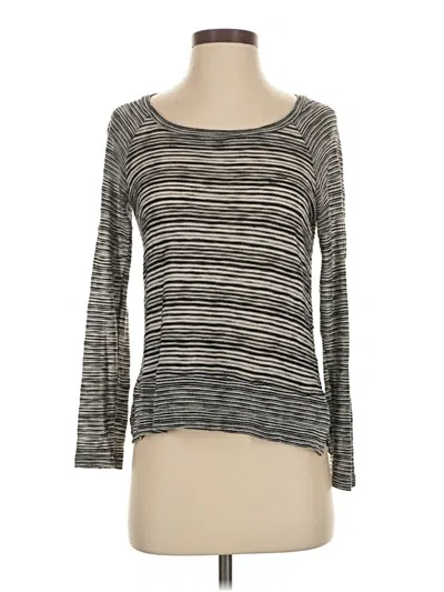 Pre-owned Splendid 3/4 Sleeve T-shirt In Gray