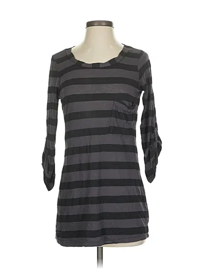 Pre-owned Splendid 3/4 Sleeve T-shirt In Gray