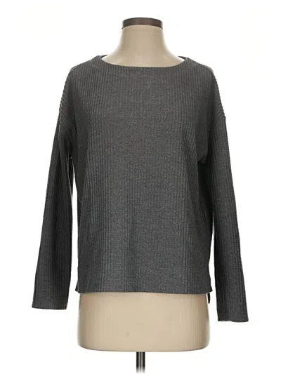 Pre-owned Splendid 3/4 Sleeve T-shirt In Gray