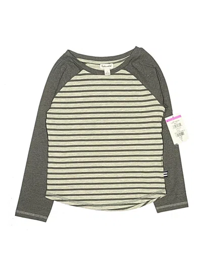 Pre-owned Splendid Kids' 3/4 Sleeve T-shirt In Gray
