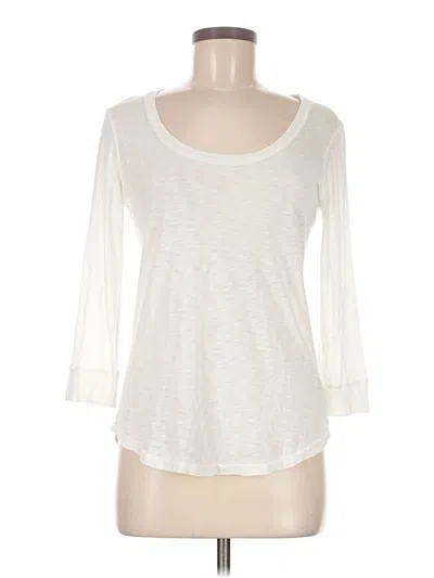 Pre-owned Splendid 3/4 Sleeve T-shirt In Ivory