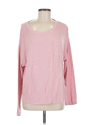 Pre-owned Splendid 3/4 Sleeve T-shirt In Pink