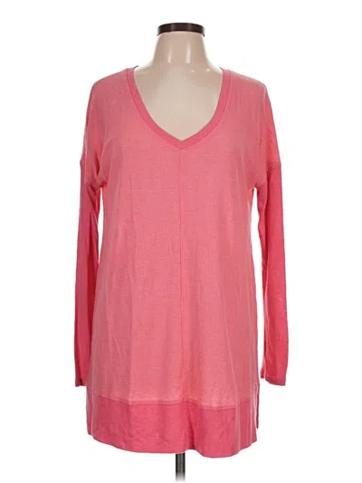 Pre-owned Splendid 3/4 Sleeve T-shirt In Pink