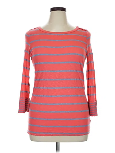 Pre-owned Splendid 3/4 Sleeve T-shirt In Red