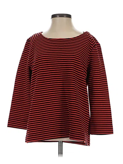 Splendid 3/4 Sleeve T-shirt In Red