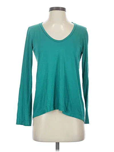 Pre-owned Splendid 3/4 Sleeve T-shirt In Teal