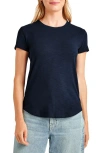 Splendid Abbie Cotton Blend Slub Jersey T-shirt In Navy