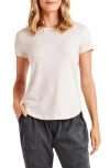 Splendid Abbie Slub Crewneck Tee In Oat Heather