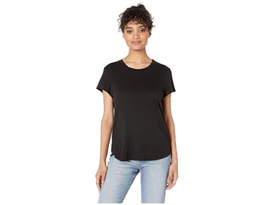 Splendid Abbie Short Sleeve Modal Jersey Crew T-shirts In Black