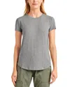 Splendid Abbie Slub Crewneck Tee In Heather Grey