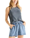 Splendid Acadia Slub Cotton Tank In Storm