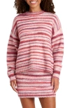 Splendid Acadia Stripe Sweater In Holly Multi