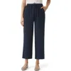Splendid Adele Cotton Gauze Drawstring Pants In Navy