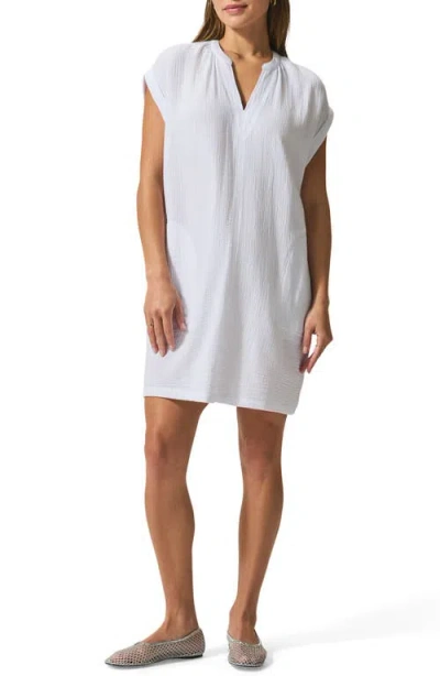 Splendid Adele Cotton Gauze Minidress In White