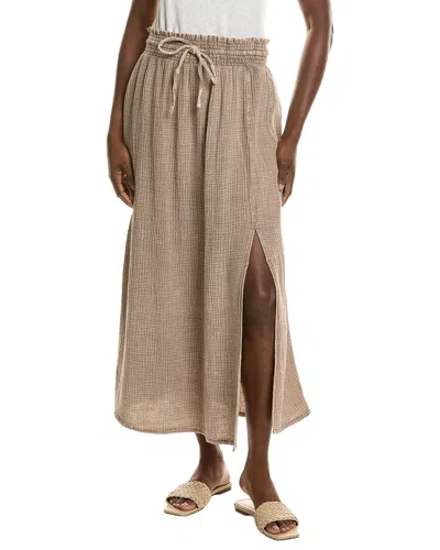 Splendid Adele Gauze Maxi Skirt In Animal Print