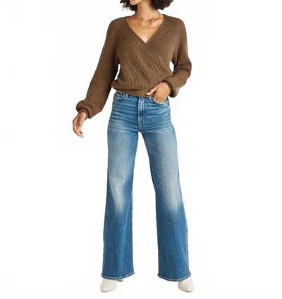 Splendid Adele Wrap Sweater In Walnut In Brown