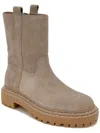 Splendid Adria Womens Leather Pull On Mid-calf Boots In Grey